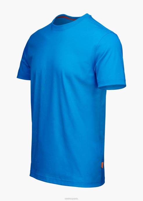 vêtements 64RP242 voile bleue aksla t-shirt SWIMS