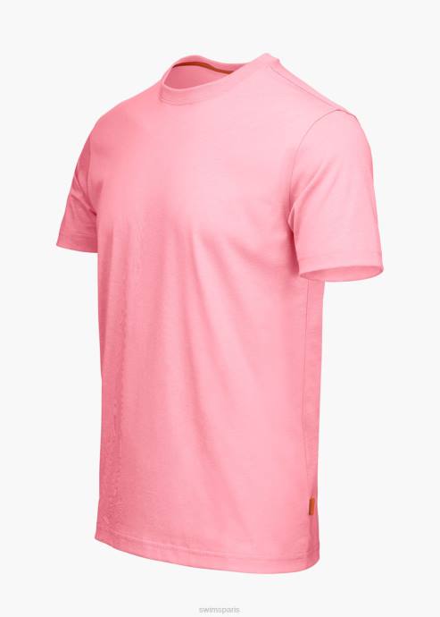 vêtements 64RP258 rose pâle aksla t-shirt SWIMS