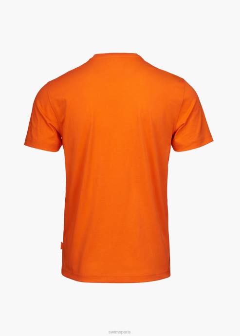 vêtements 64RP262 orange aksla t-shirt SWIMS
