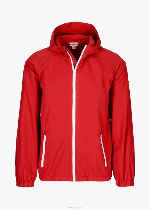 vêtements 64RP155 rouge coupe-vent tarifaire SWIMS