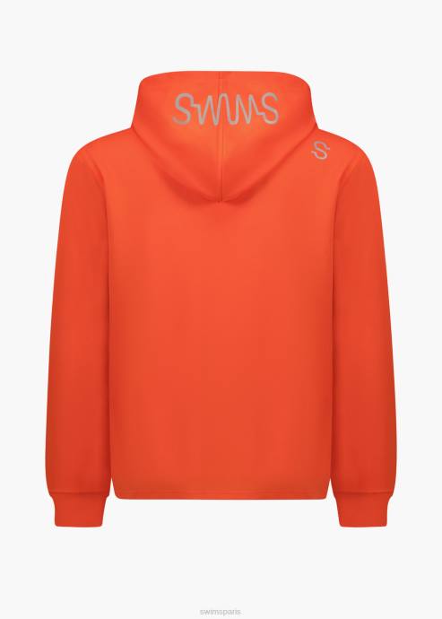vêtements 64RP157 orange sweat à capuche unique SWIMS