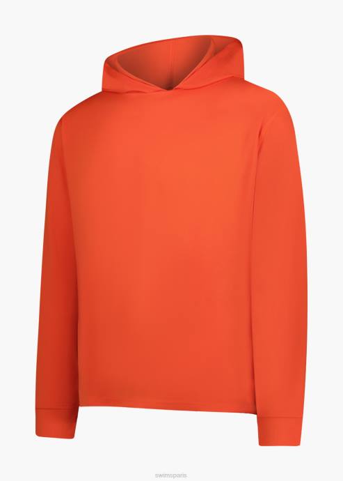 vêtements 64RP157 orange sweat à capuche unique SWIMS