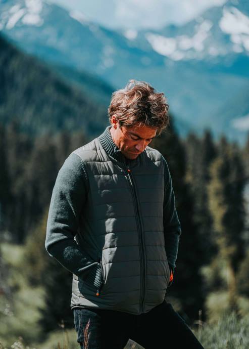 vêtements 64RP158 hickory veste pull mayer SWIMS