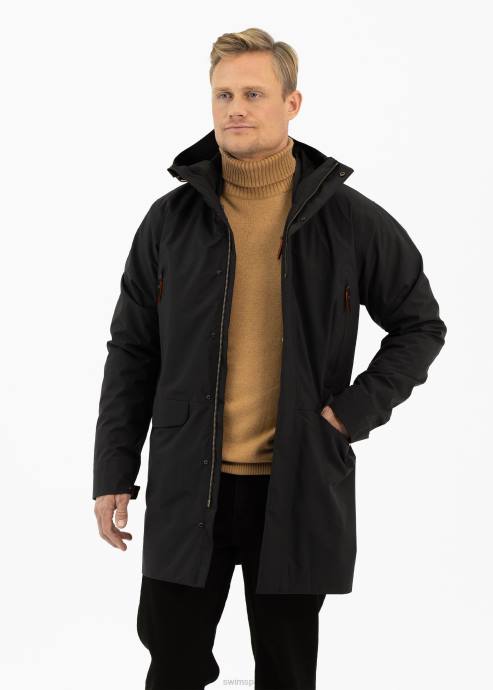 vêtements 64RP175 noir parka zurich iii SWIMS